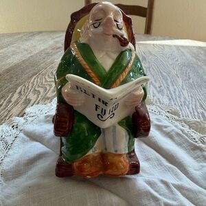 Vintage Lefton "Retirement Fund" Ceramic Figurine  – Piggy Bank